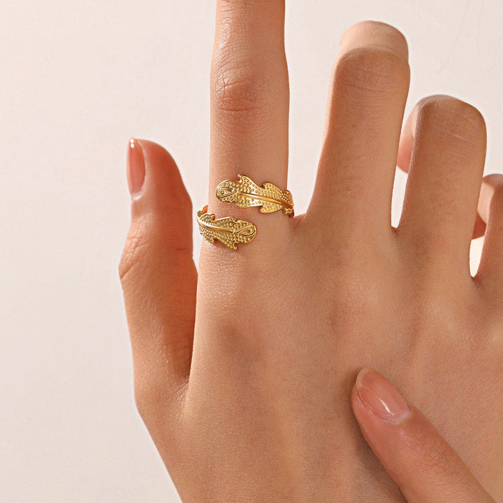 Clara | Coral Ring 18K Gold