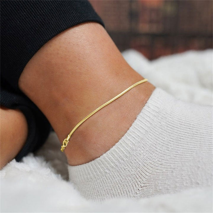 Clara | Pink Anklet 18K Gold