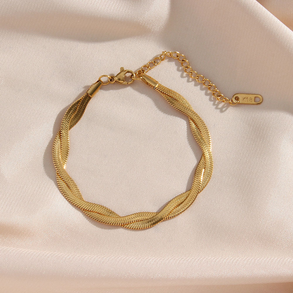 Clara | Twisted Bracelet 18K Gold