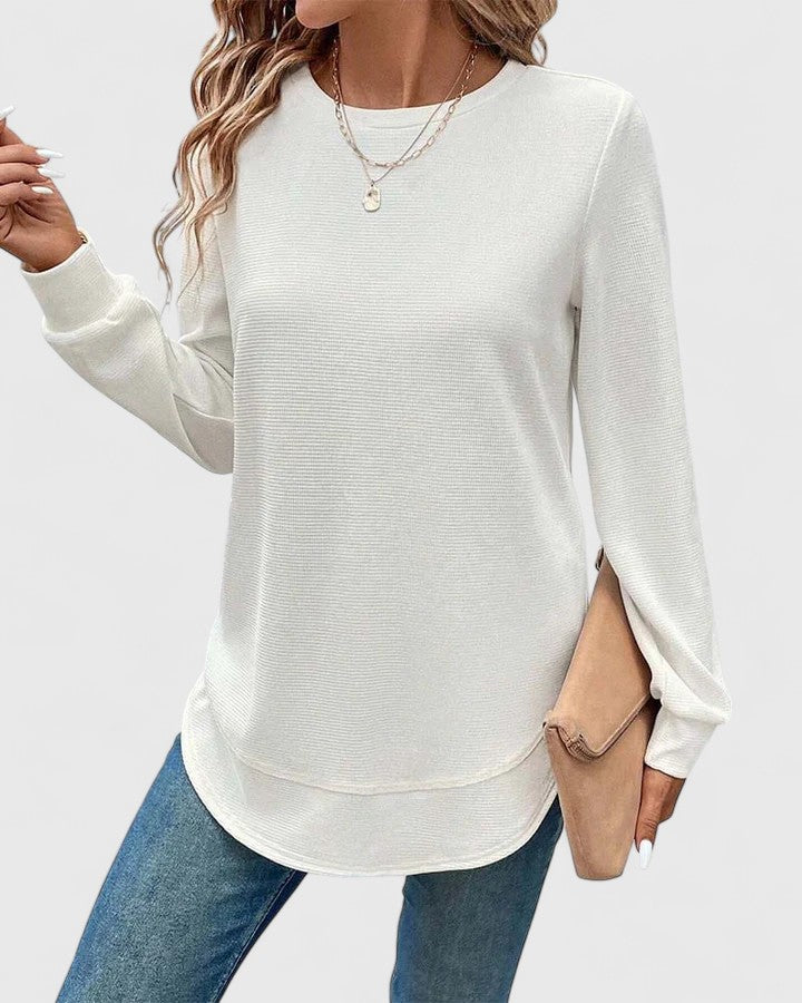 Annie | Elegant O-Neck Long Sleeve