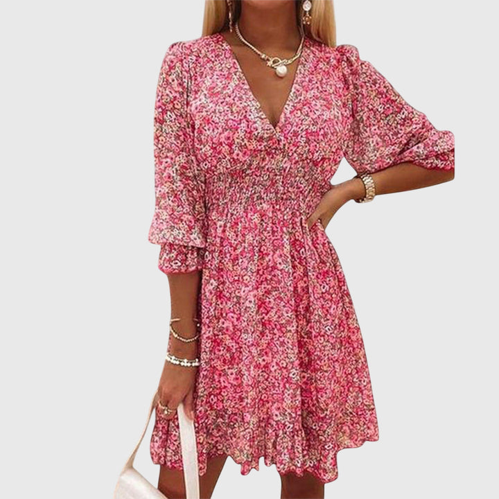 Annie | Floral Puff Sleeve Dress