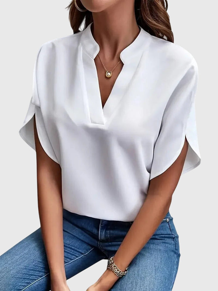 Annie | Soft and Elegant V-Neck Shirt