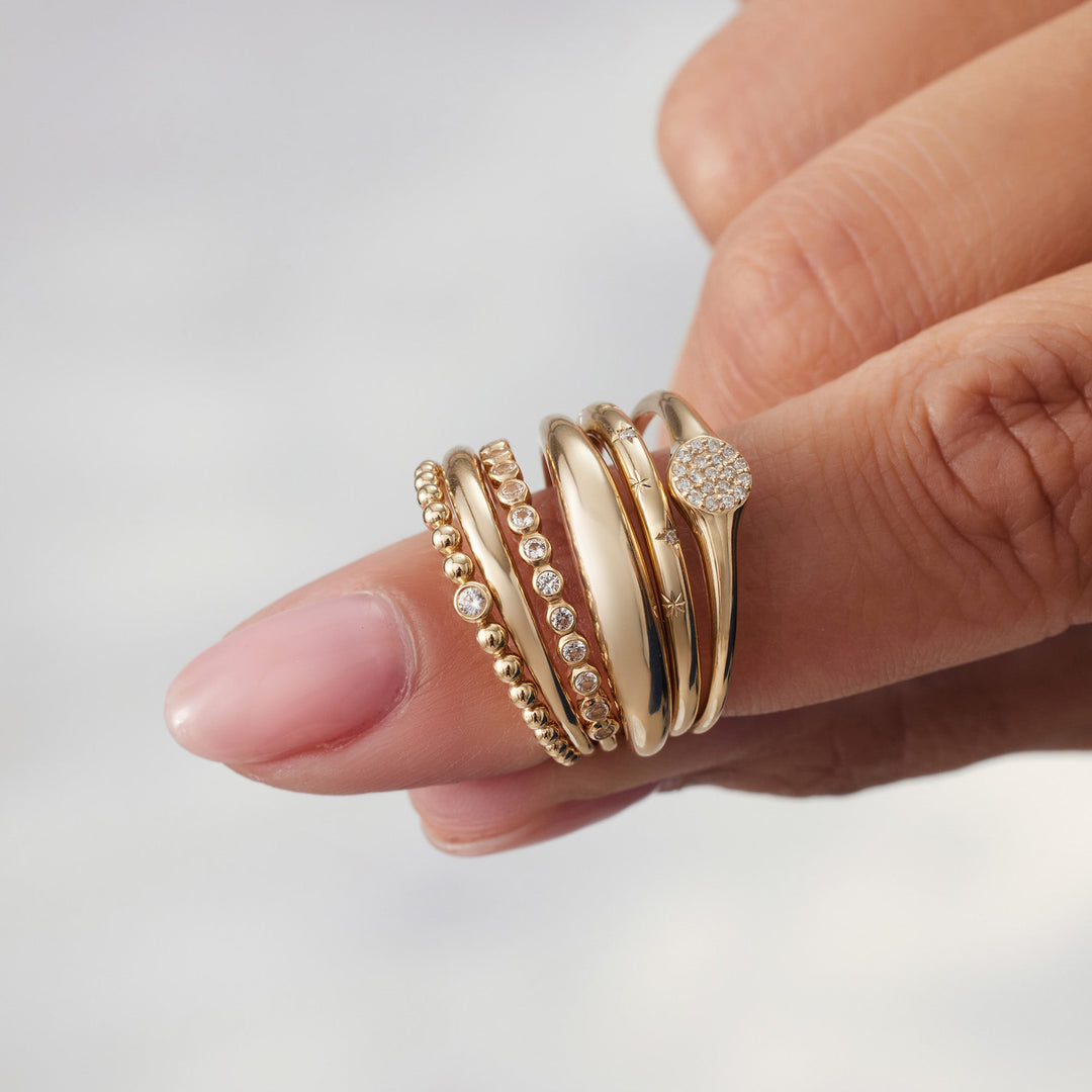 Clara | Midi Ring 18k Gold