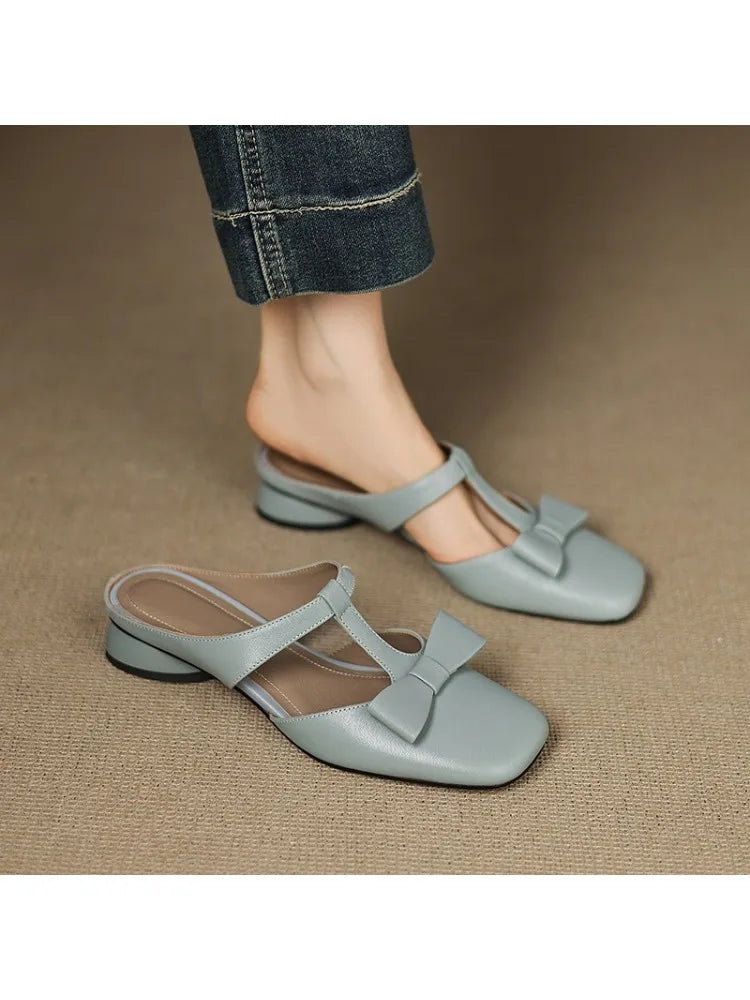 Annie | Square Toe Slippers