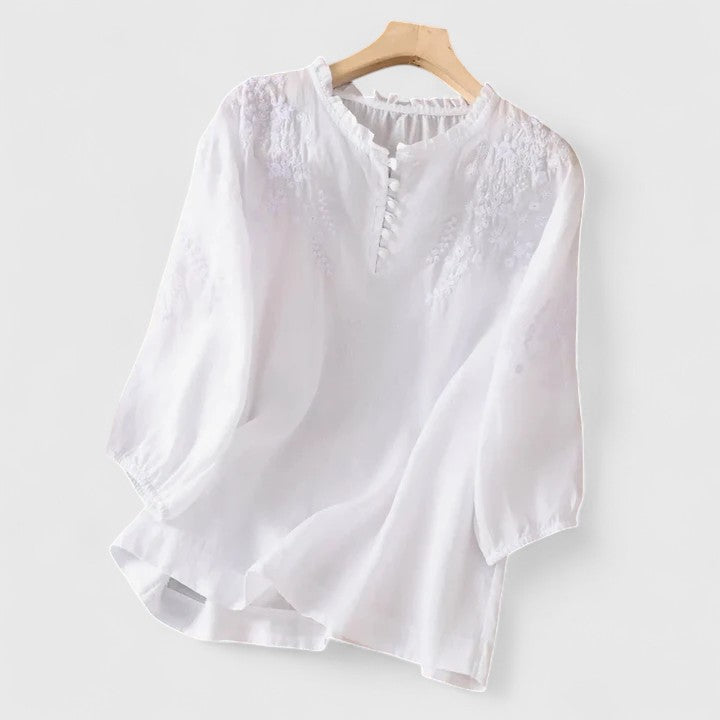 Annie | Elegant Button-Front Blouse