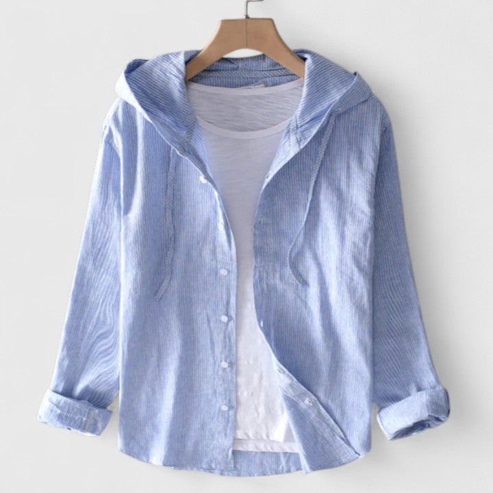 Annie | Elegant Hooded Blouse