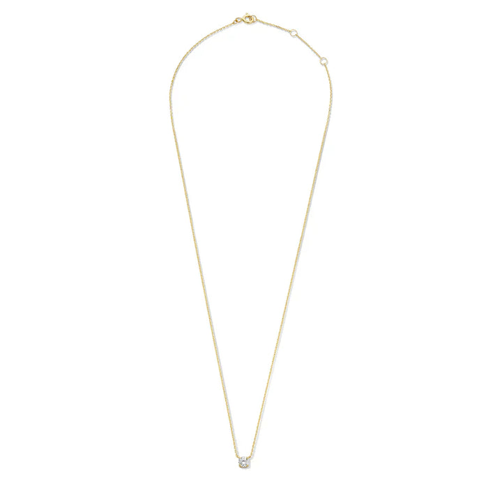 Clara | Moissanite Stone Necklace 14k Gold